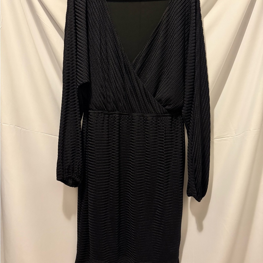 Guess Black Long Sleeve Dress